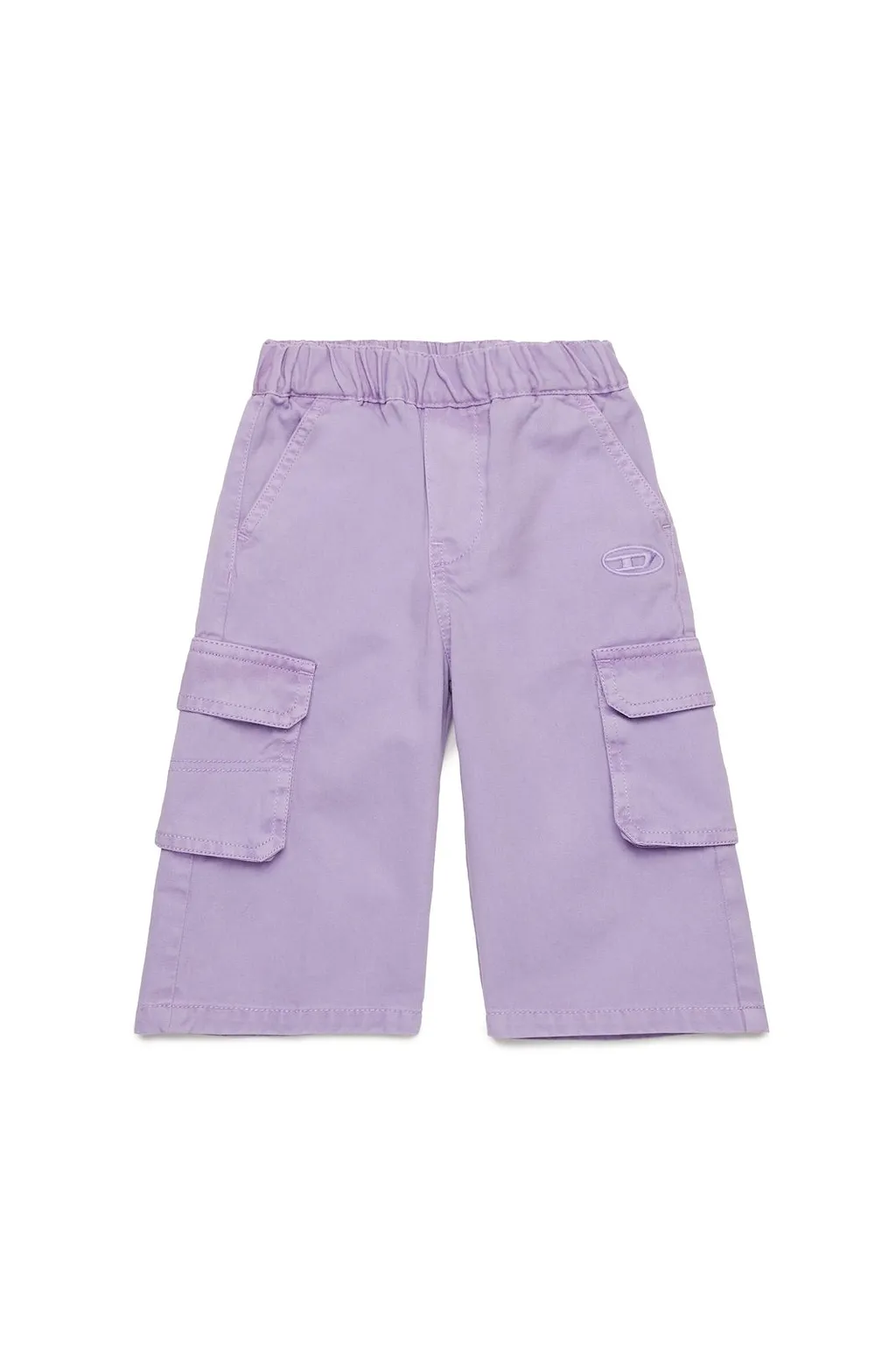 Diesel Kids Oval-D Logo Embroidered Cargo Pants