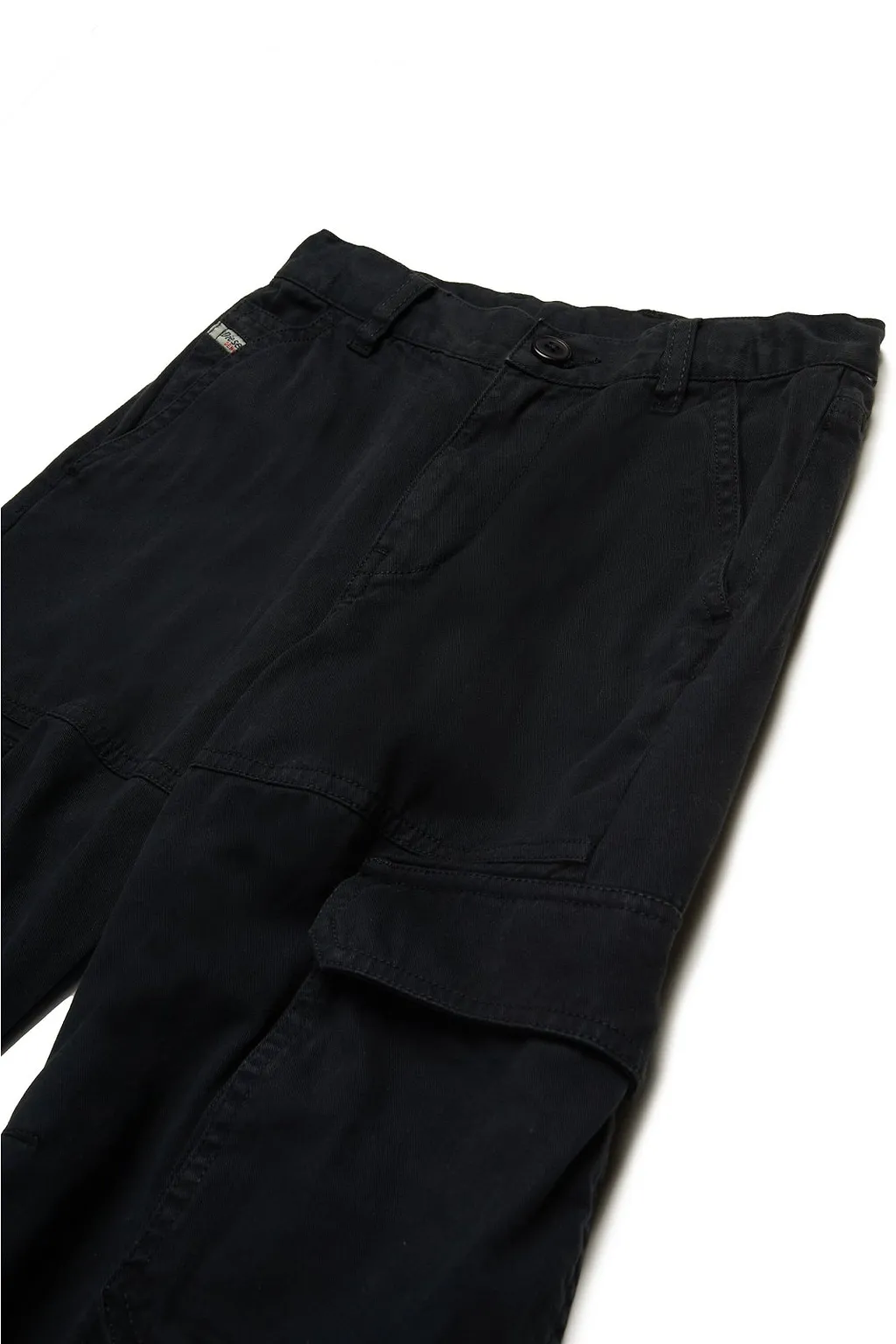 Diesel Kids Oval-D Logo Embroidered Cargo Pants