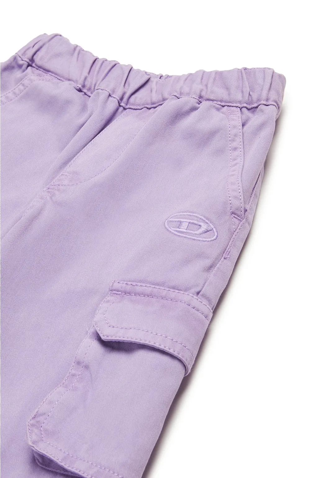 Diesel Kids Oval-D Logo Embroidered Cargo Pants