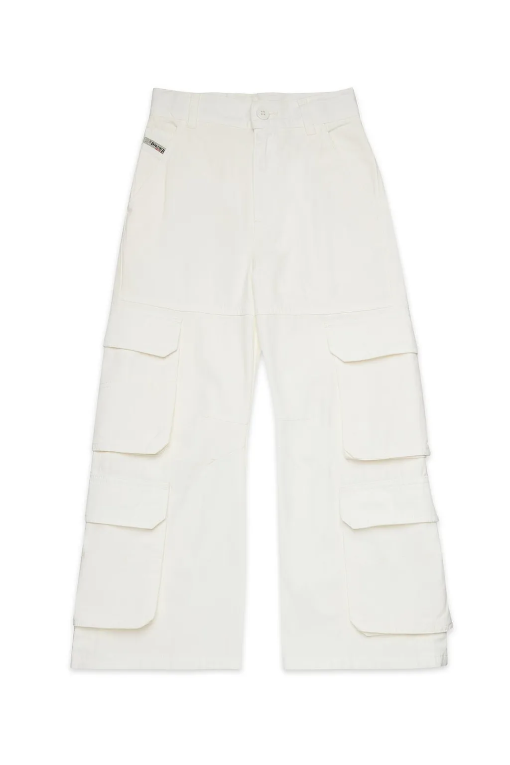 Diesel Kids Oval-D Logo Embroidered Cargo Pants