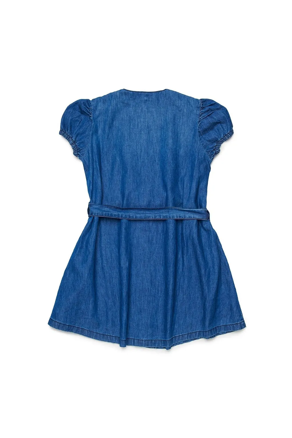 Diesel Kids Oval-D Logo Embroidered Denim Dress