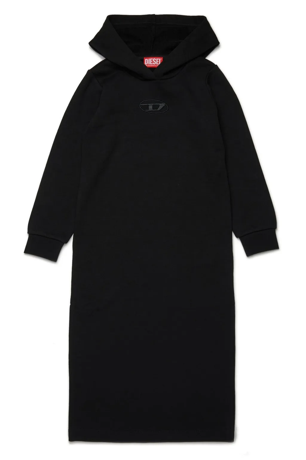 Diesel Kids Oval-D Logo Embroidered Hoodie Dress