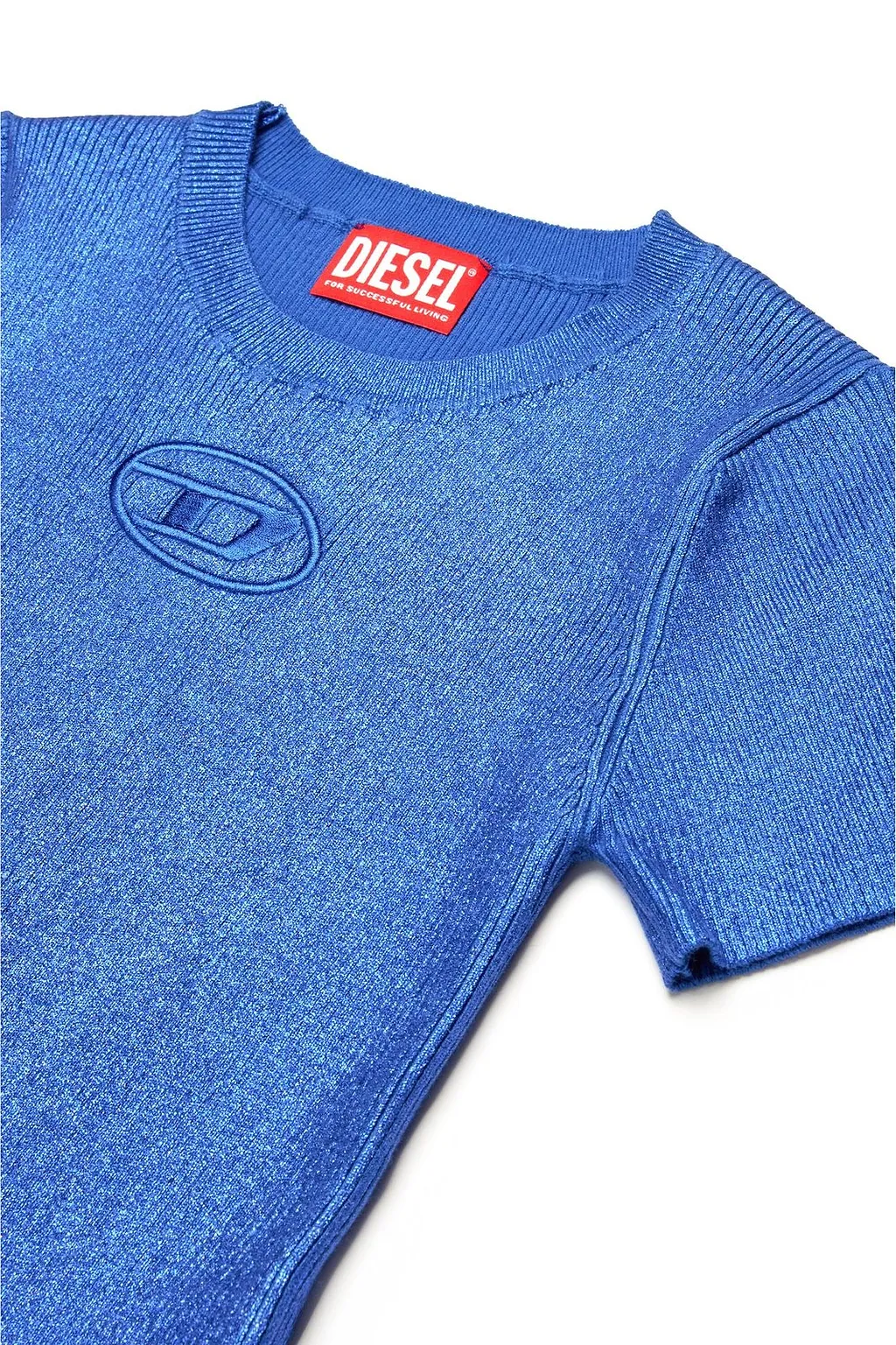 Diesel Kids Oval-D Logo Embroidered Knit Dress