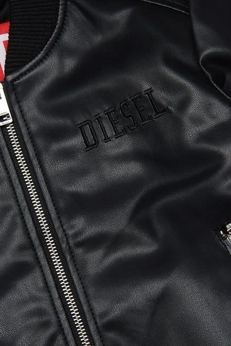 Diesel Kids Russ Logo-Embroidered Zipped Bomber Jacket