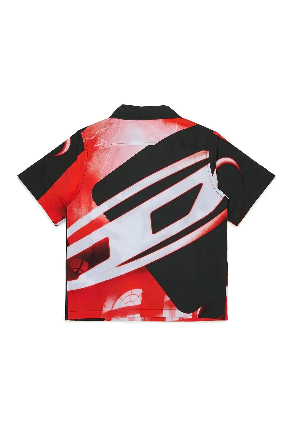 Diesel Kids Oval-D Logo Printed Short-Sleeved Shirt