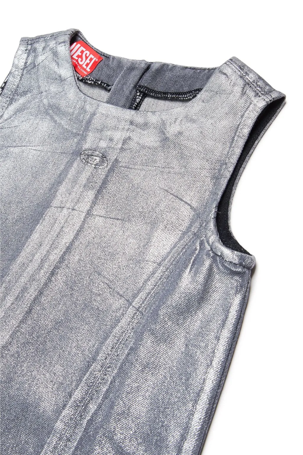 Diesel Kids Oval-D Logo Sleeveless Dress