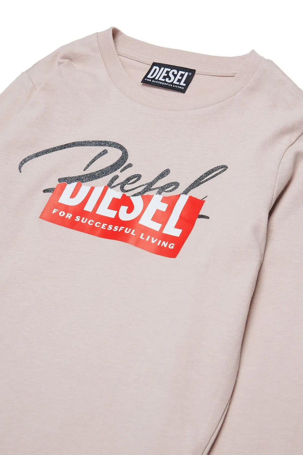 Diesel Kids Tirlitn Logo Long Sleeve T-Shirt