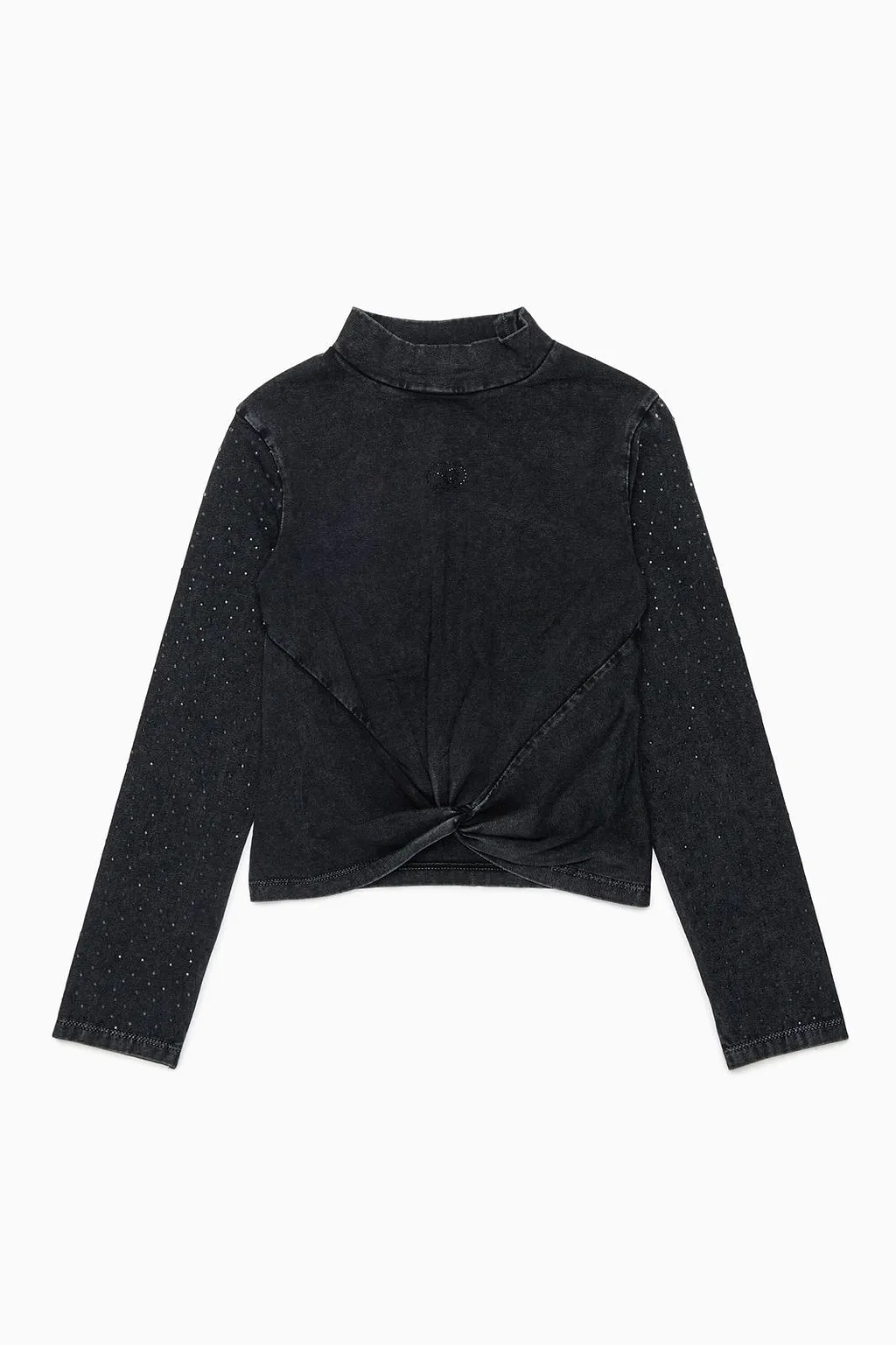 Diesel Kids Tknot Studded Knot-Front Top