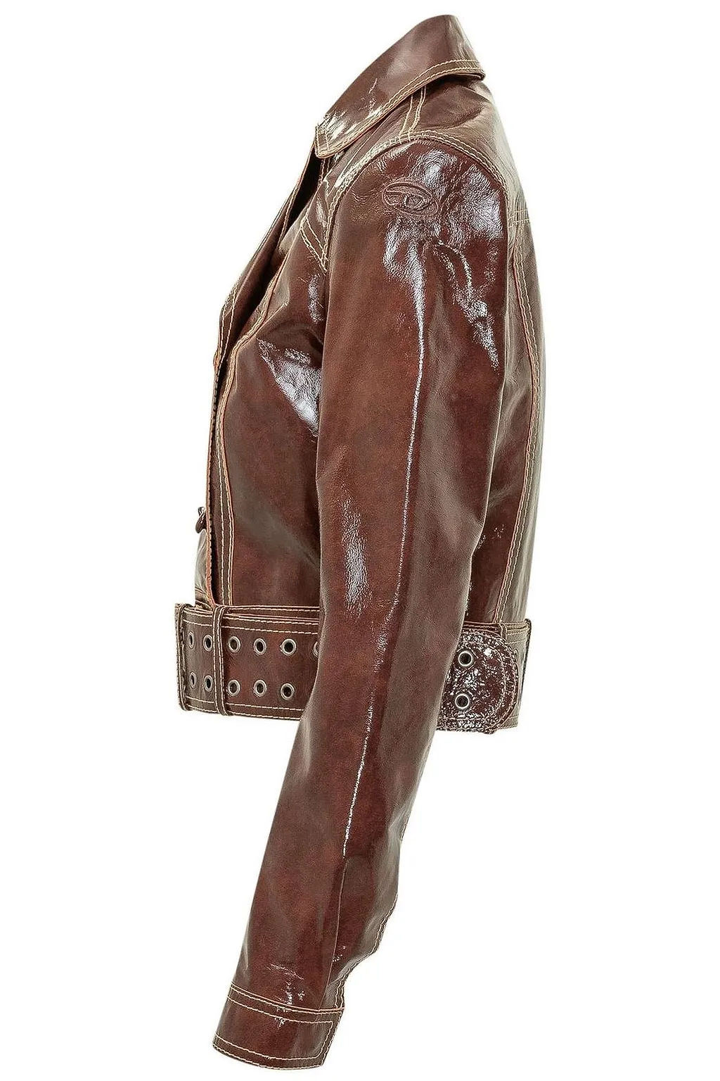 Diesel L-Egend Belted Cropped Jacket