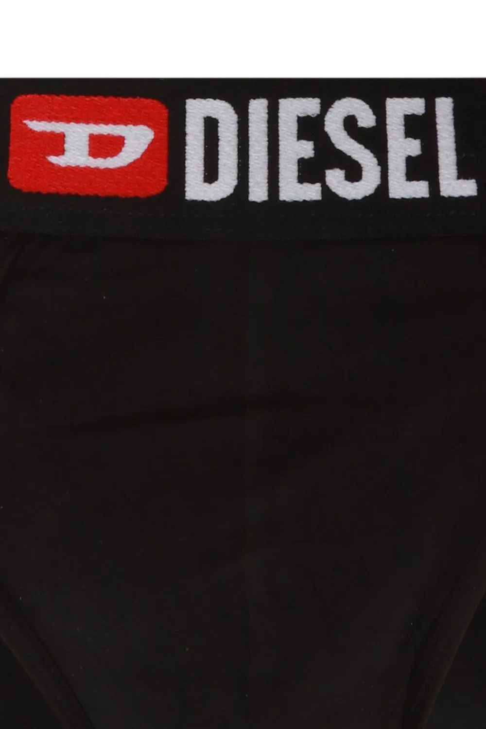 Diesel Pack Of Three Logo Waistband Briefs