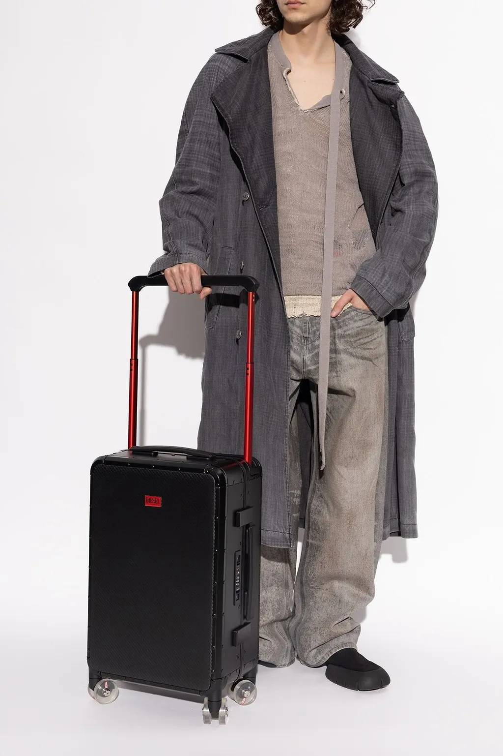 Diesel Logo Detail Suitcase