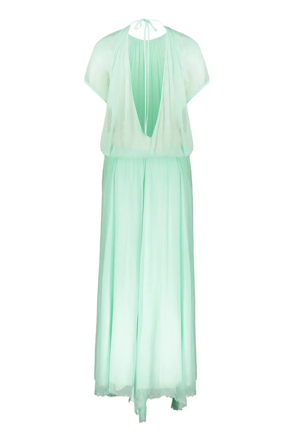 Plissé Maxi Dress