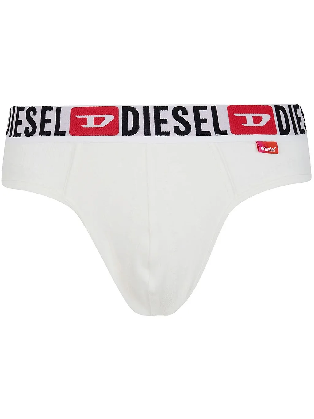 Diesel X Tinder Pr-Andre Sheer Devoré Effect Logo Waistband Briefs