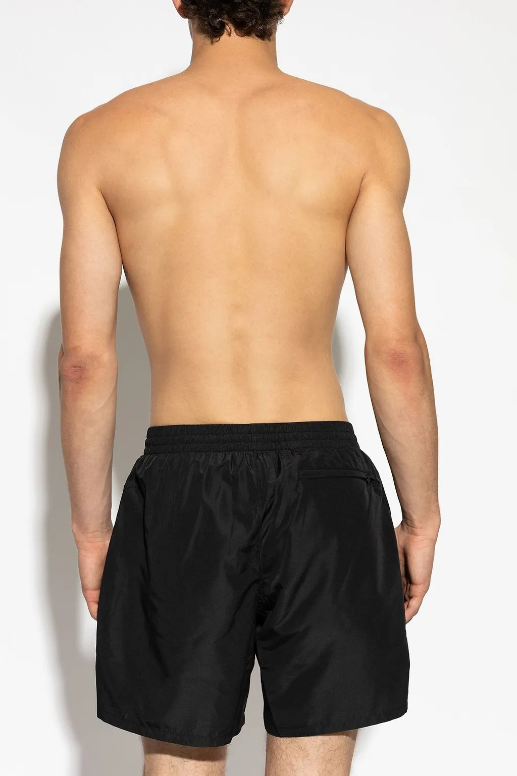 Diesel Logo Embroidered Drawstring Swim Shorts