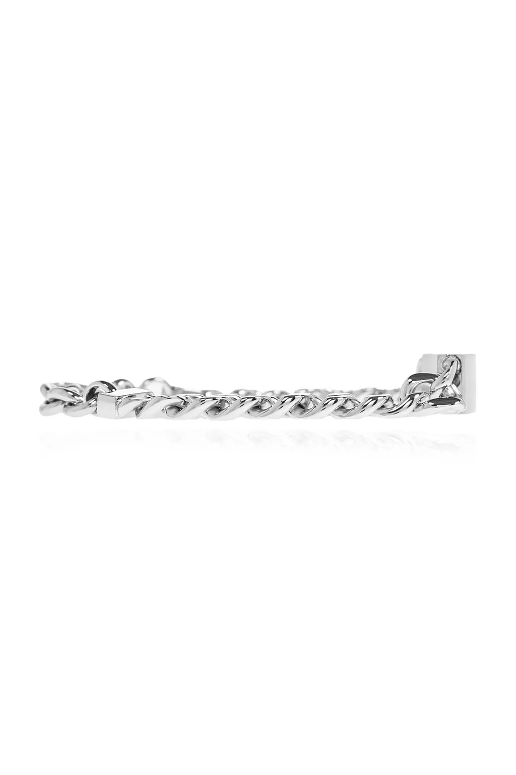 Diesel Logo Engraved Chained Bracelet