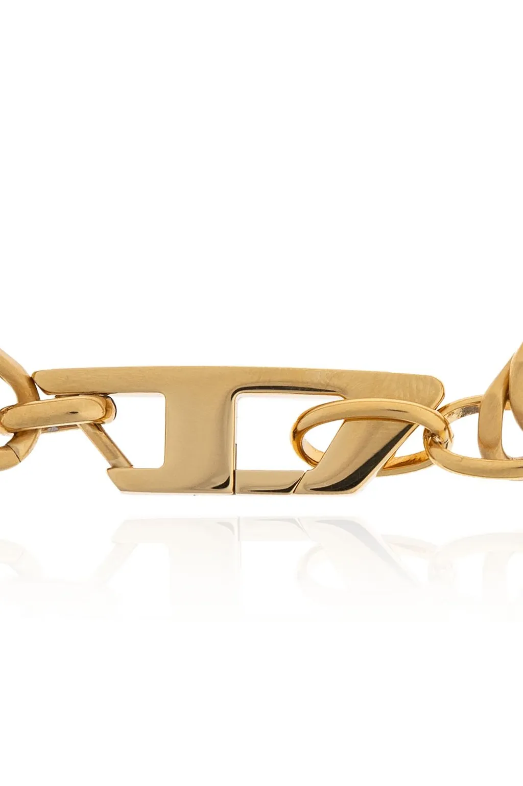 Diesel Logo Engraved Chained Bracelet