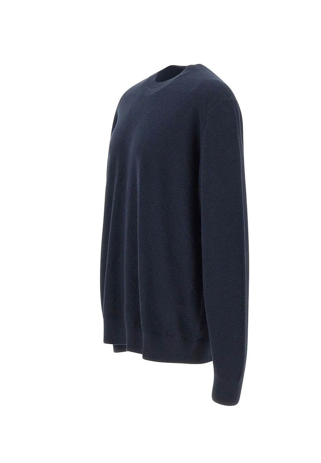 Diamond Knit Crew Neck Sweater