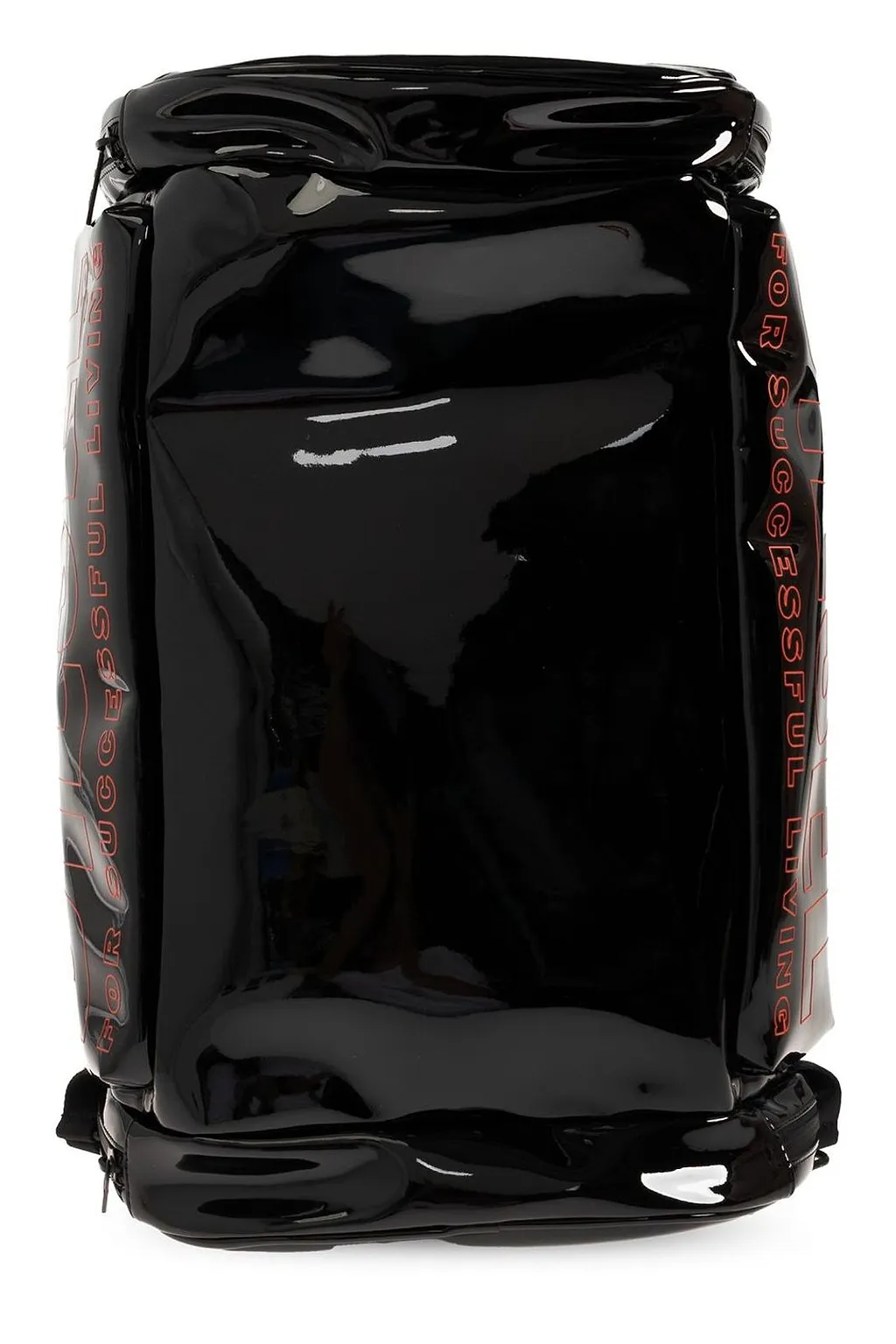 Diesel Logo Print Zip-Up Backpack