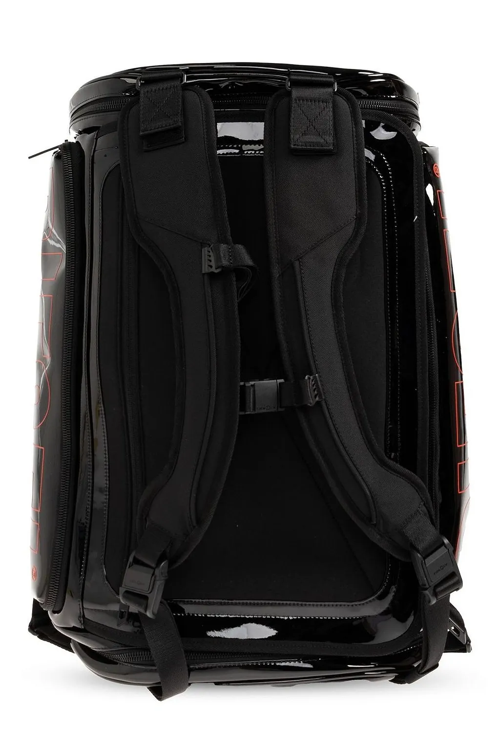 Diesel Logo Print Zip-Up Backpack
