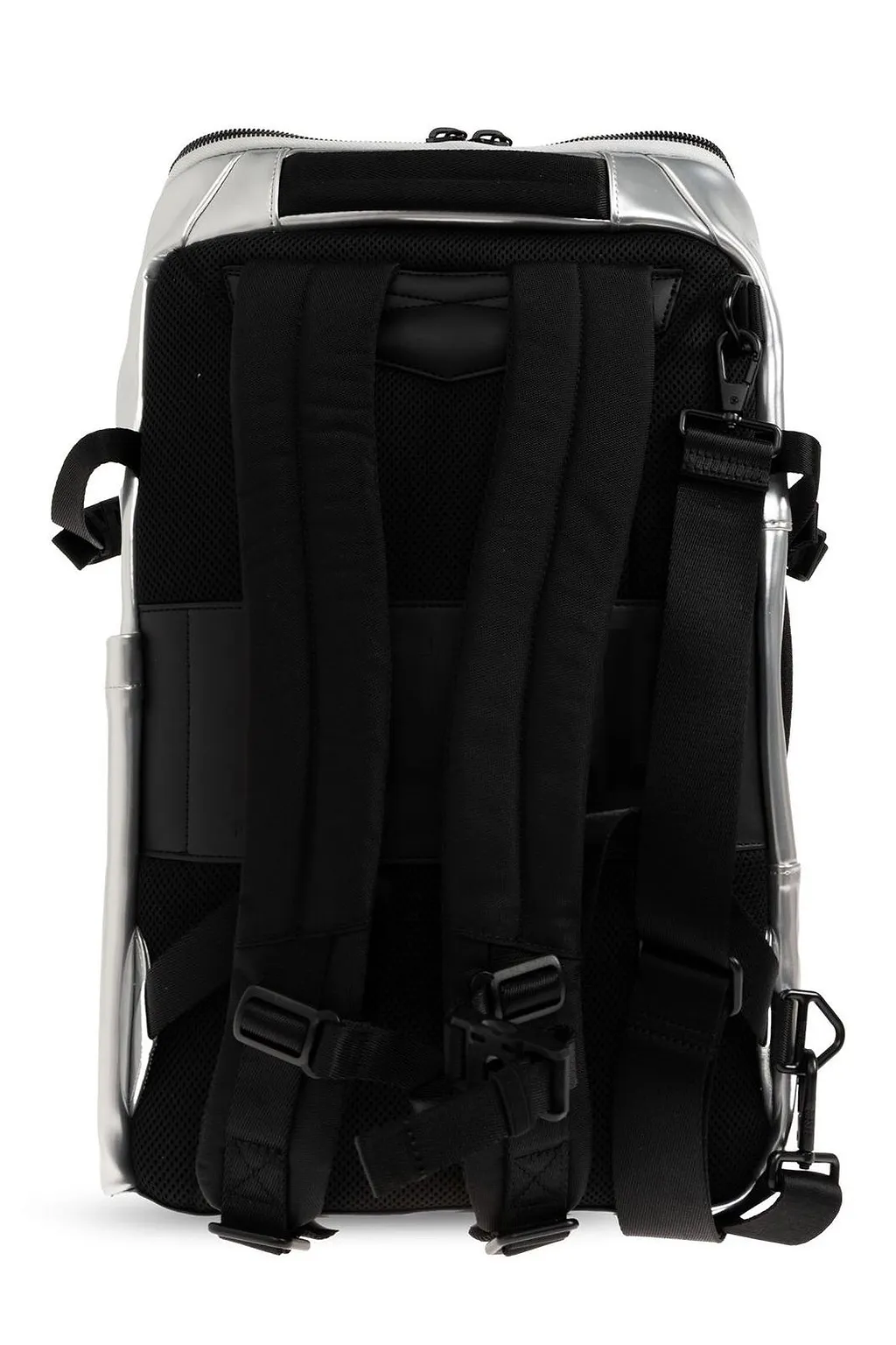 Diesel Logo Print Zip-Up Backpack