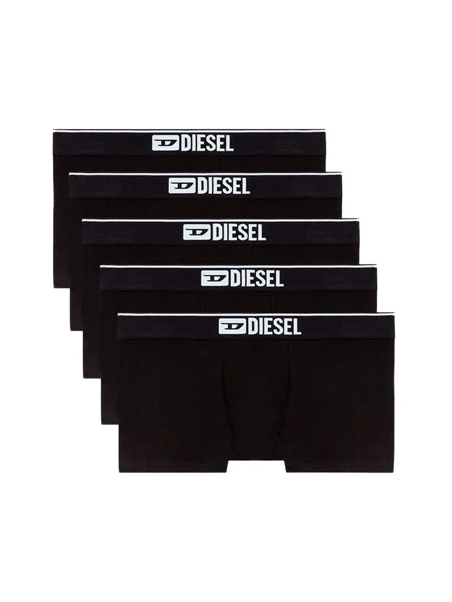 Diesel Logo Waistband Boxer Briefs 5-Pack