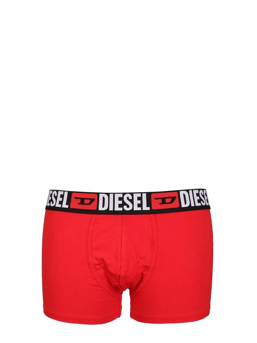 Diesel Logo Waistband Pack Of Three Boxers