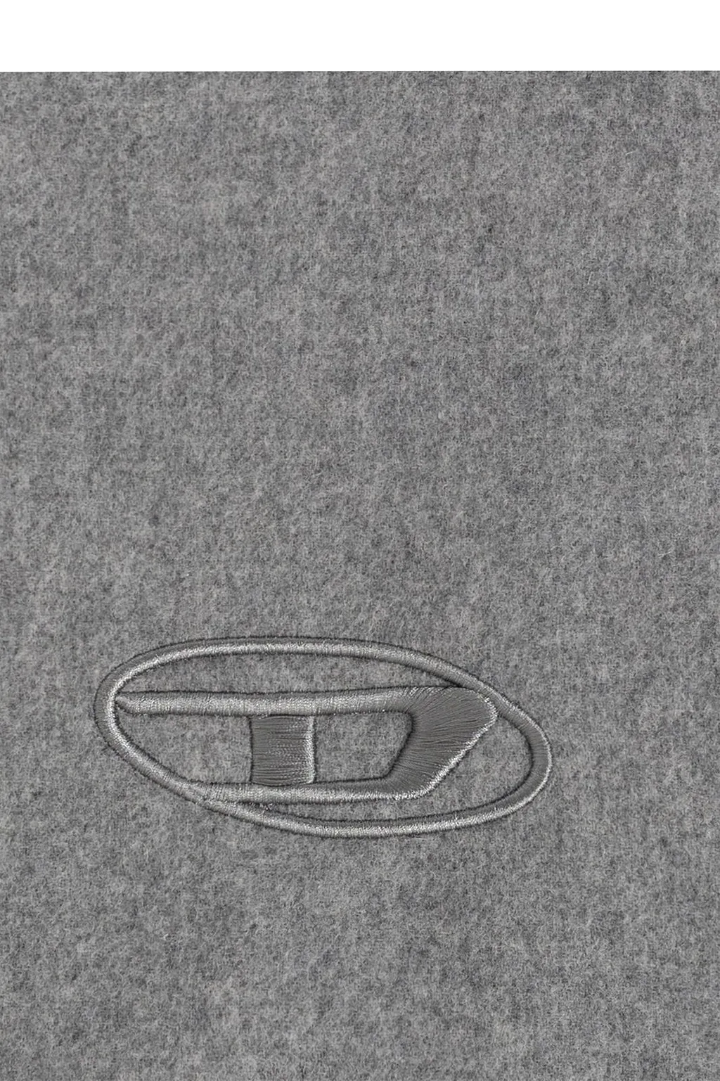 Diesel S-Imon-D-Long Logo Fringed Scarf