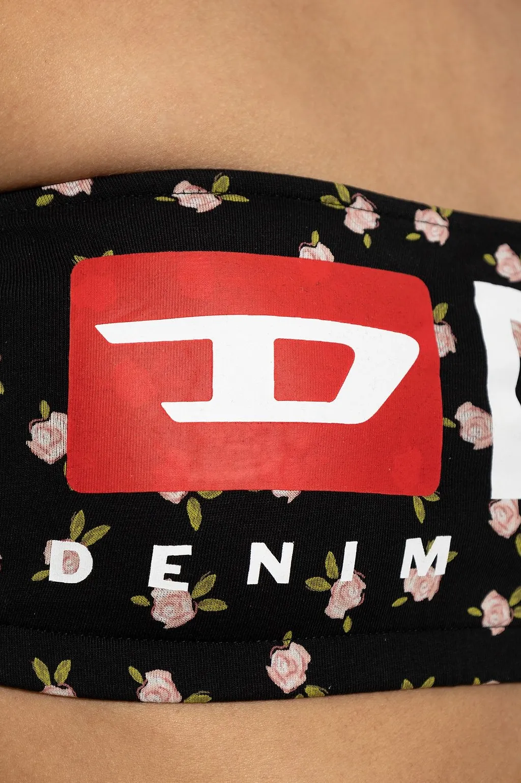 Diesel Melanie C D Core Floral Logo Bandeau Bra