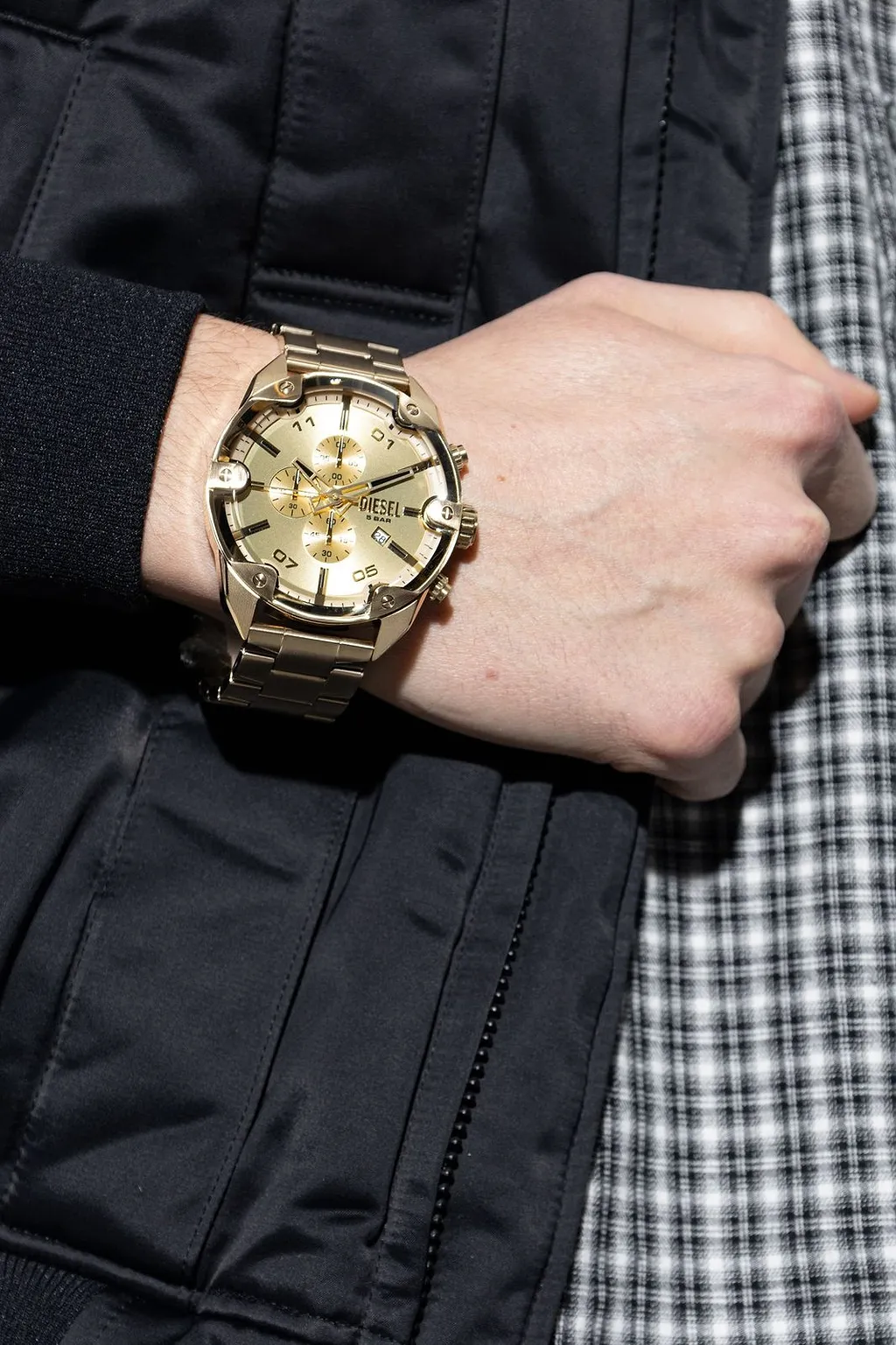 Diesel Spiked Chronograph Watch