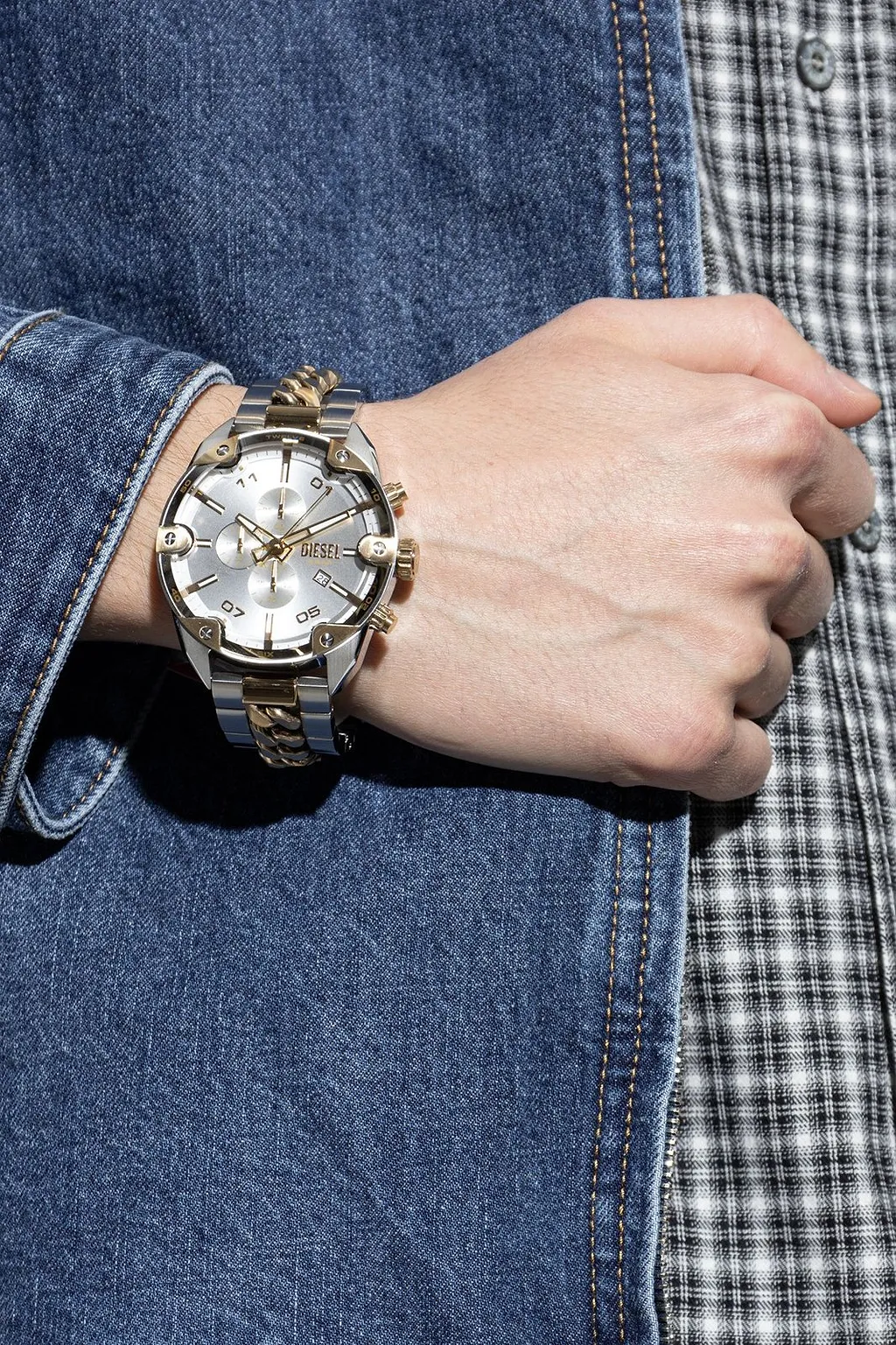 Diesel Spiked Chronograph Watch