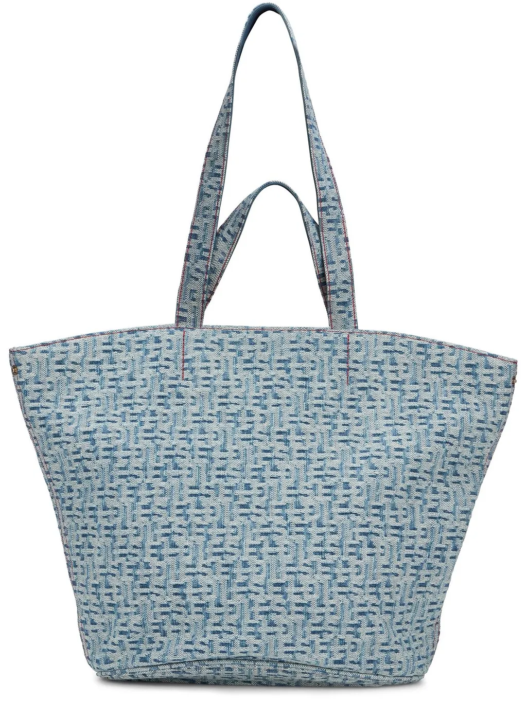 Diesel Monogram Jacquard Denim Tote Bag