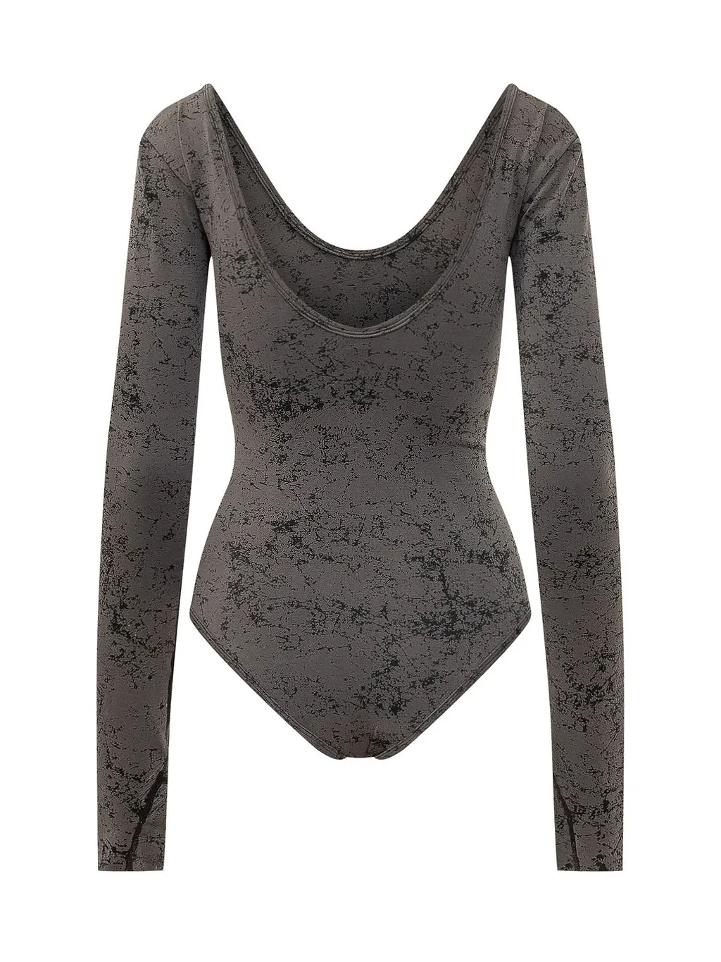 Diesel Open-Back Utilitarian Print Bodysuit