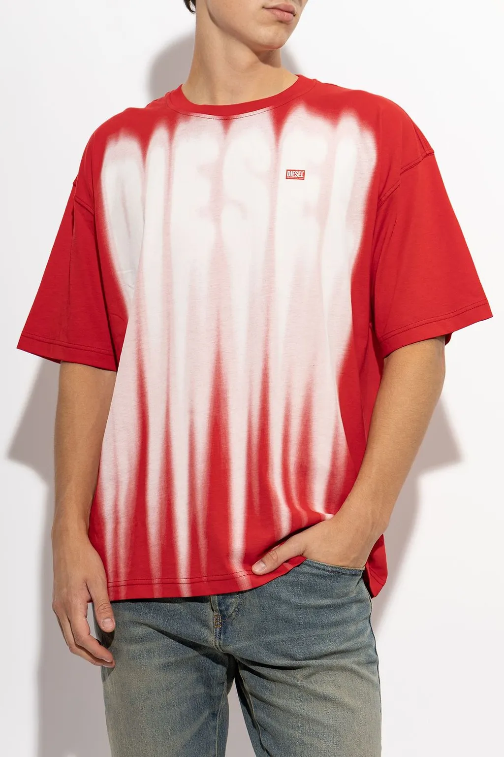 Diesel T-Boxt Aa 1 Logo Print T-Shirt
