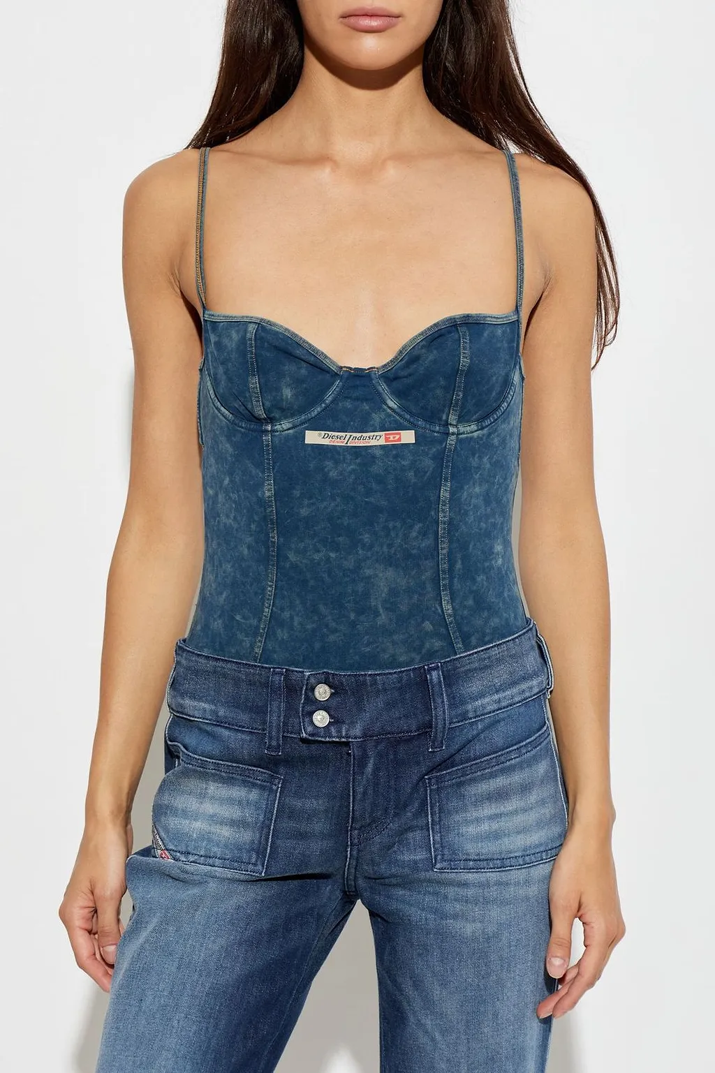 Diesel Tilda-Dnm Denim Bodysuit