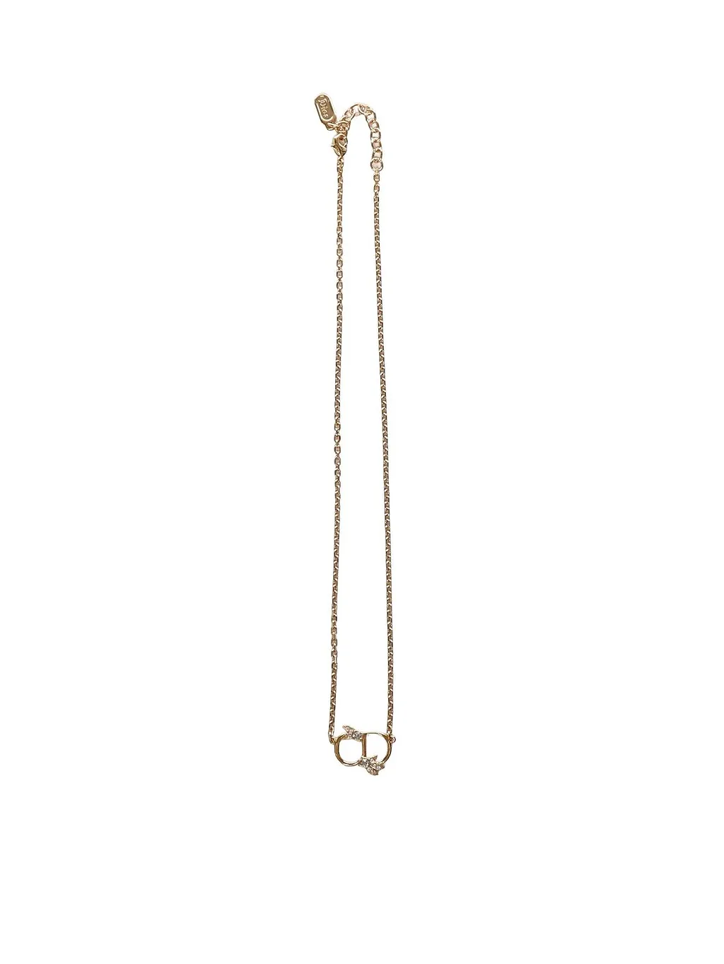 Dior Logo Pendant Necklace