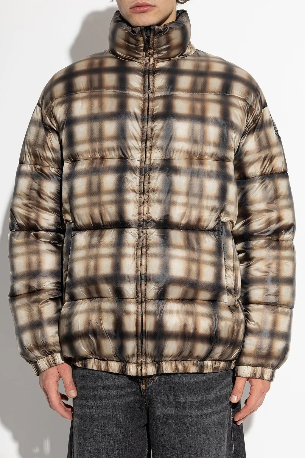 Diesel W-Bourbon-Enbm Reversible Padded Bomber Jacket
