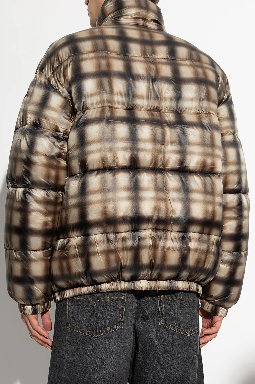 Diesel W-Bourbon-Enbm Reversible Padded Bomber Jacket