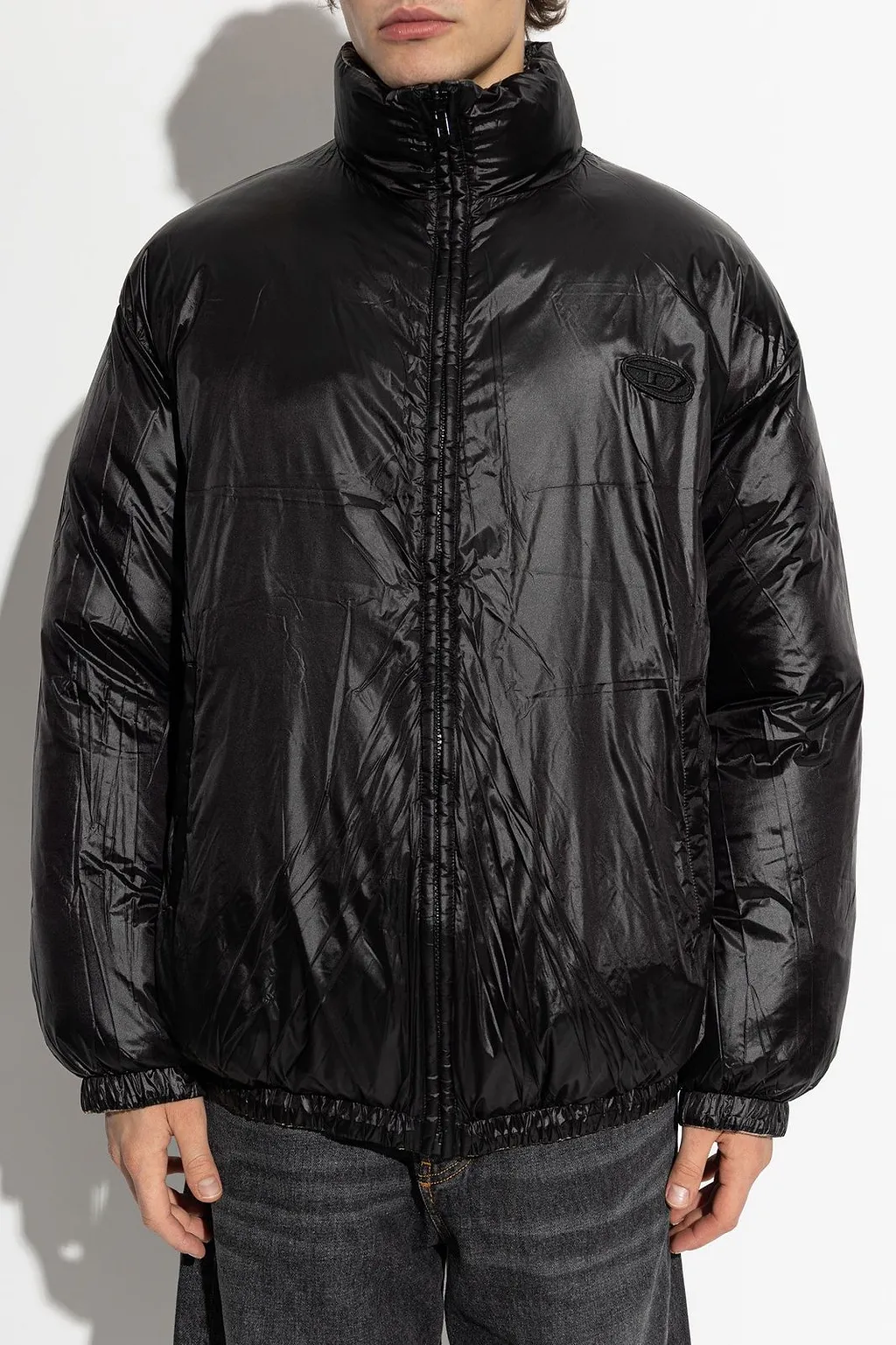 Diesel W-Bourbon-Enbm Reversible Padded Bomber Jacket