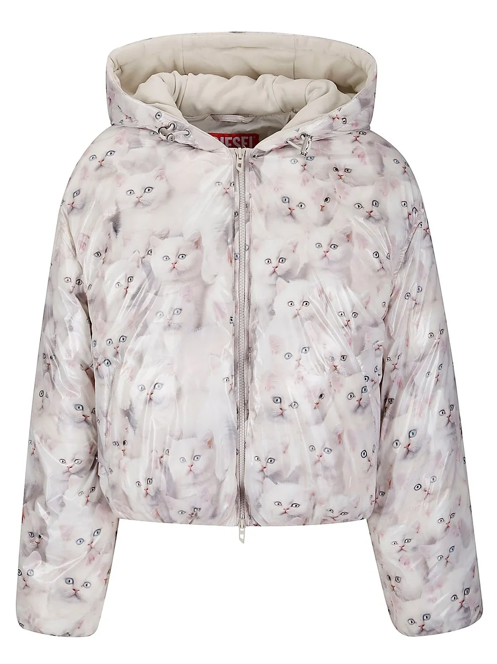 Diesel W-Inner-R1 Cat Printed Padded Jacket