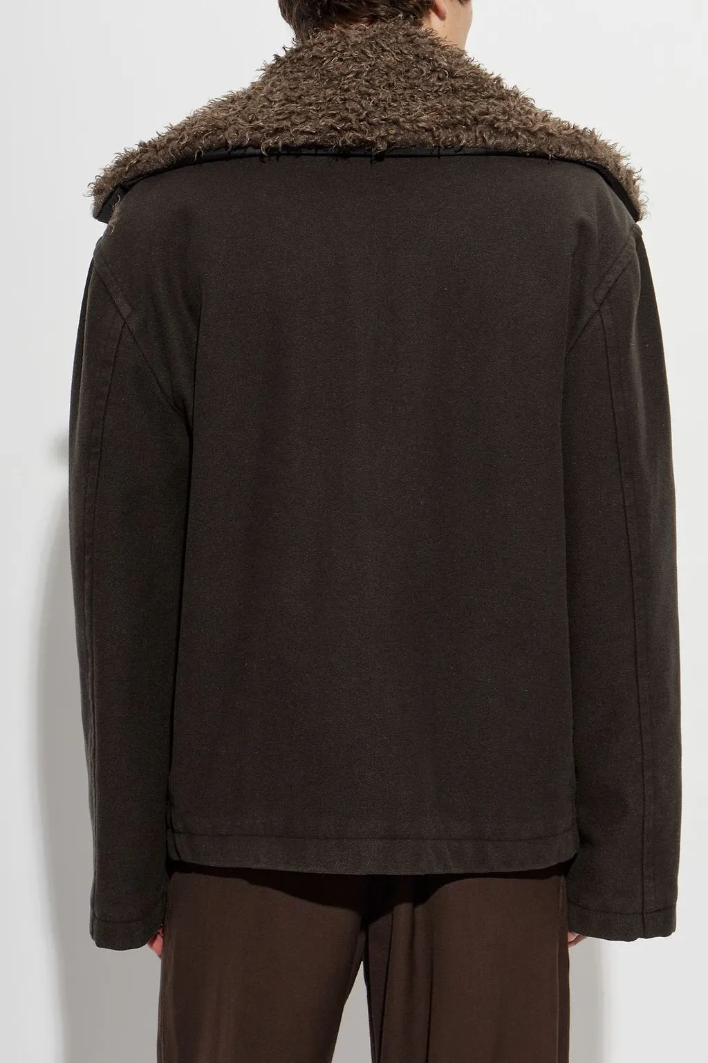 Diesel W Jake Qmch Shearling Collar Coat