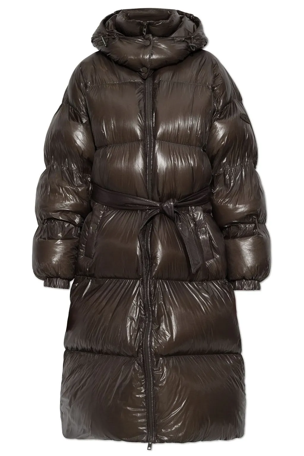 Diesel W-Isher Belted Long Down Puffer Coat