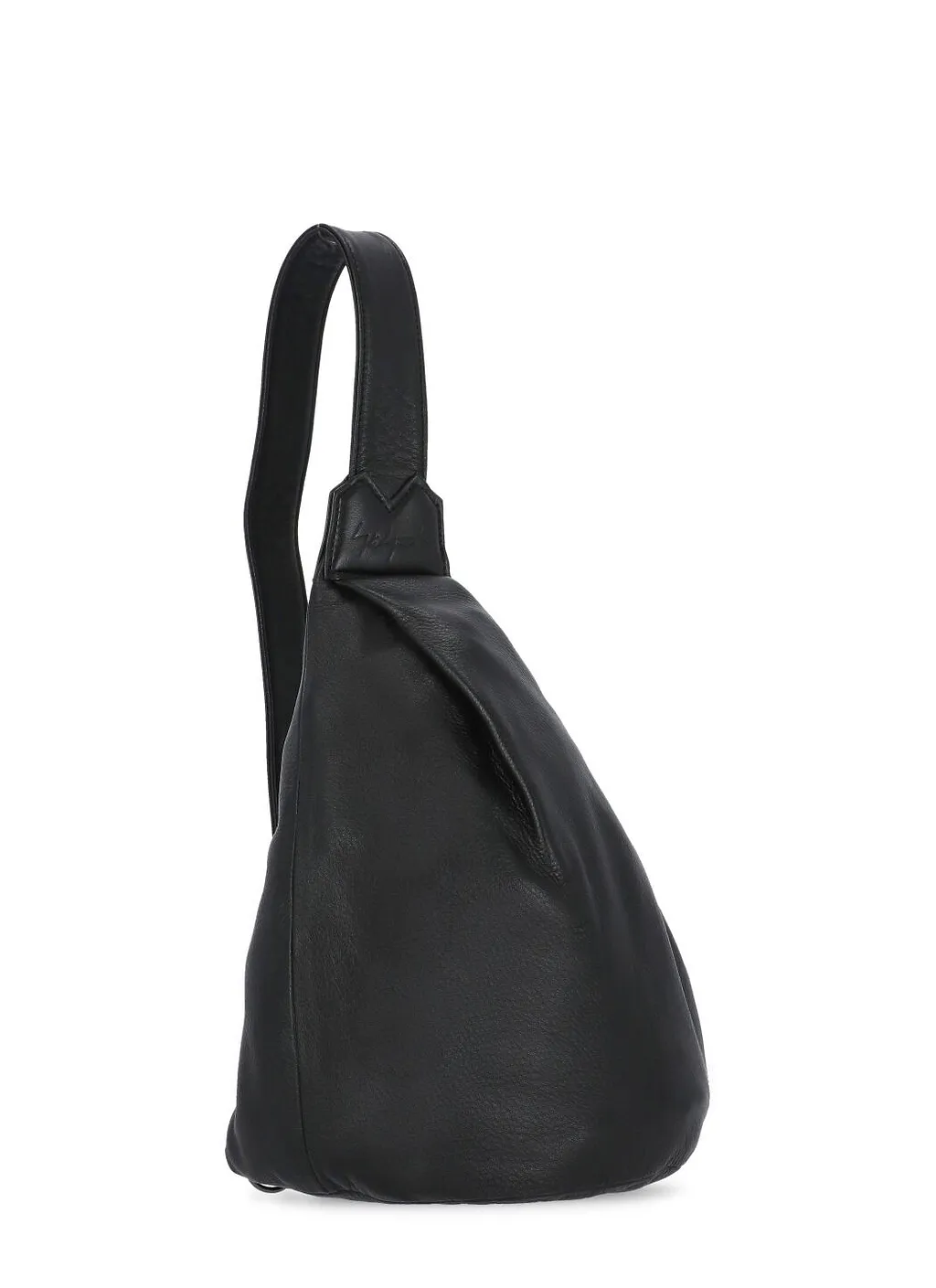 Logo Embossed Zipped Shoulder Bag