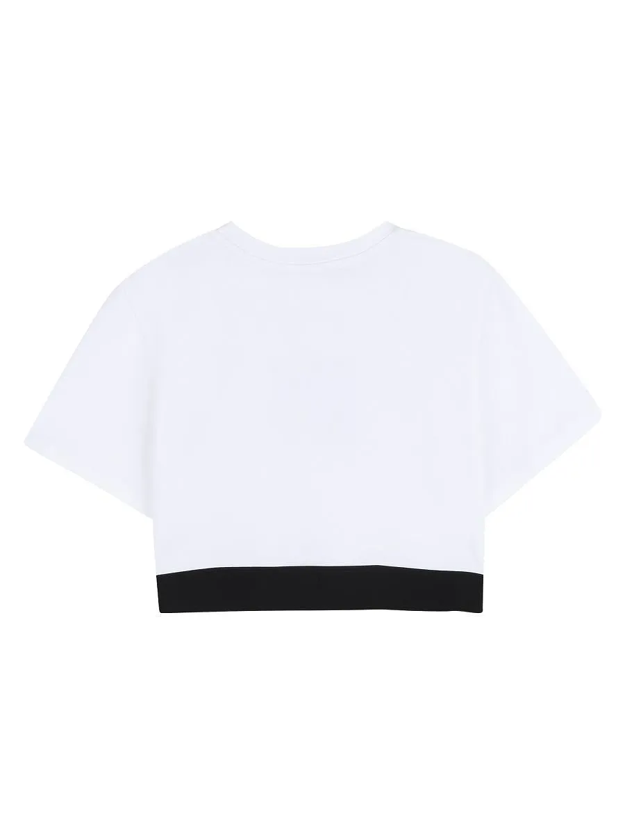 Dkny Kids Logo Crop Top And Leggings Suit