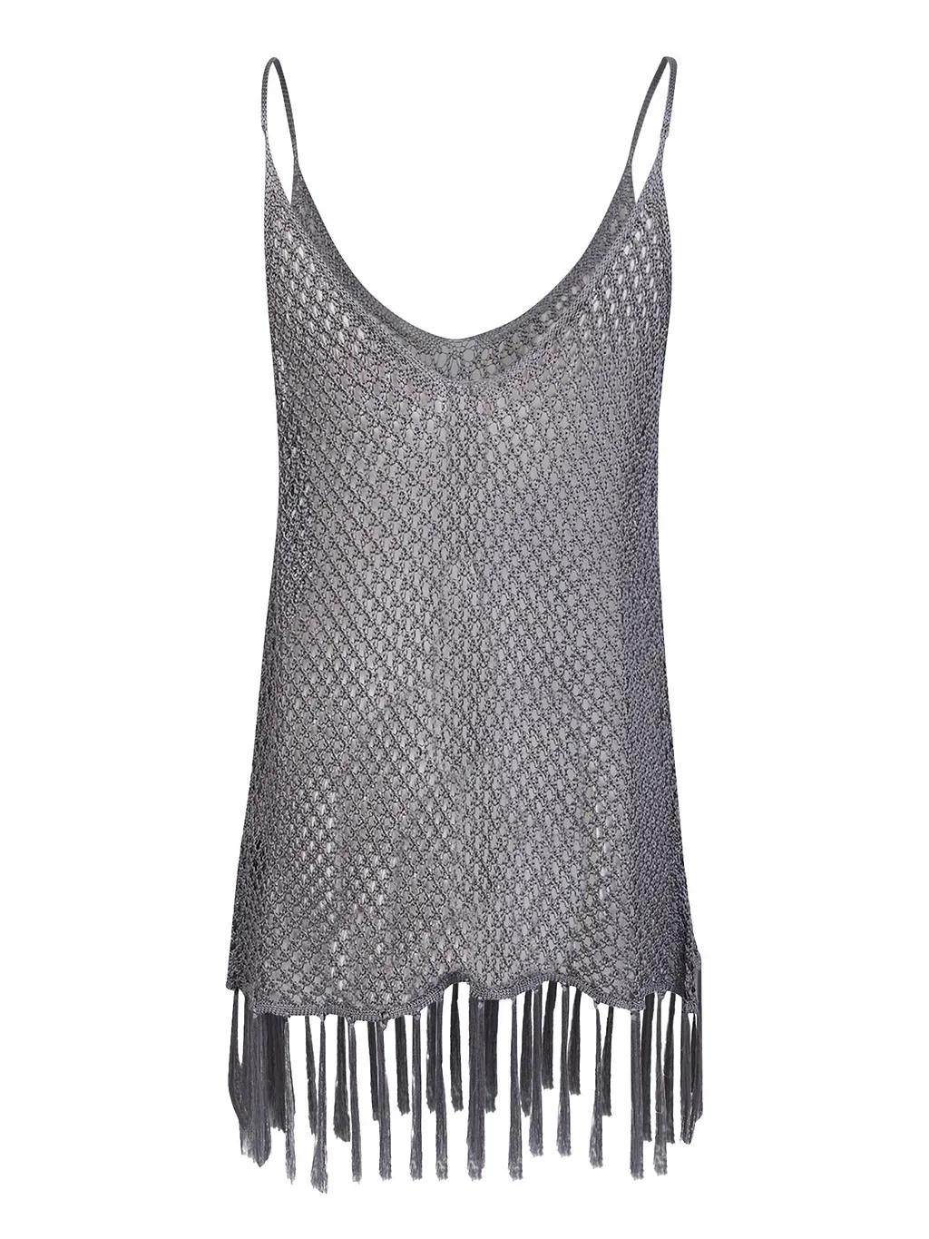 Dodo Bar Or Woven Detailed Fringed Top