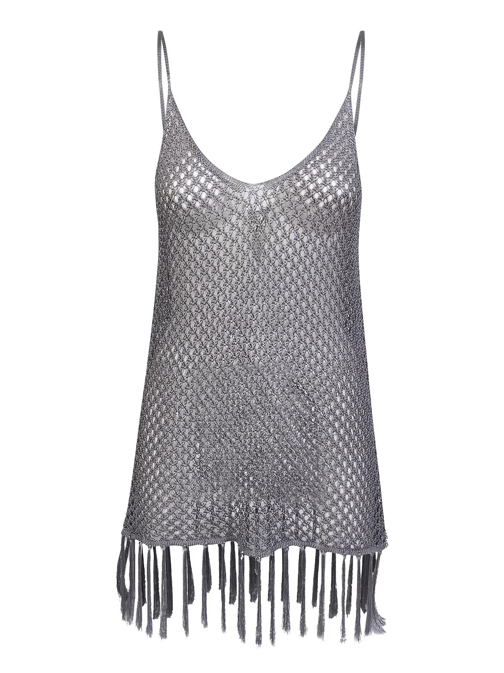 Dodo Bar Or Woven Detailed Fringed Top