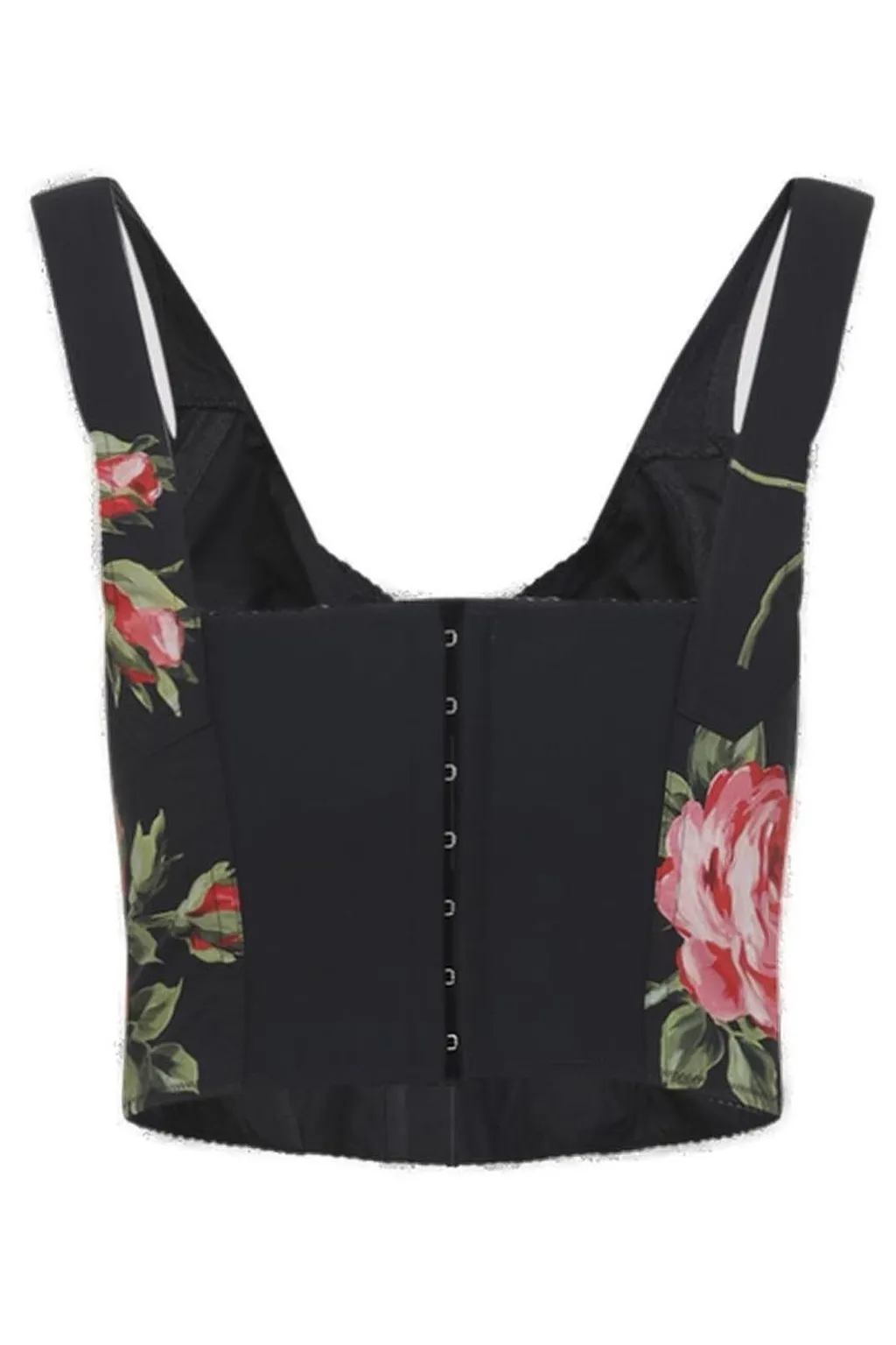 Dolce & Gabbana Bouquet-Print Bustier Top
