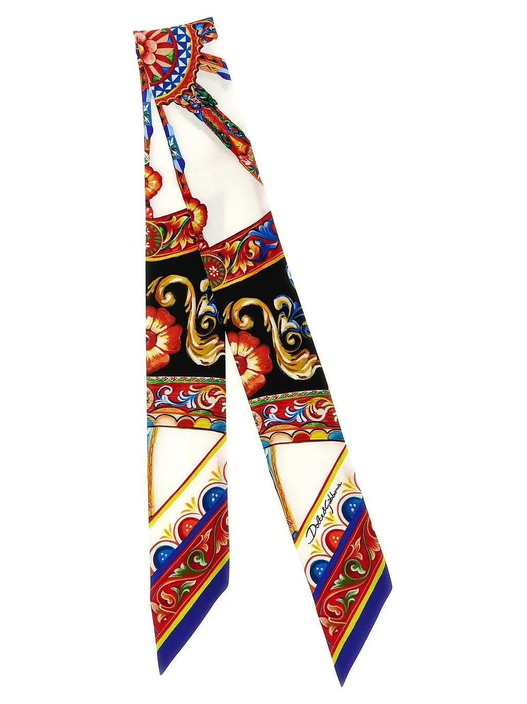 Dolce & Gabbana Carretto Print Bandeau Scarf