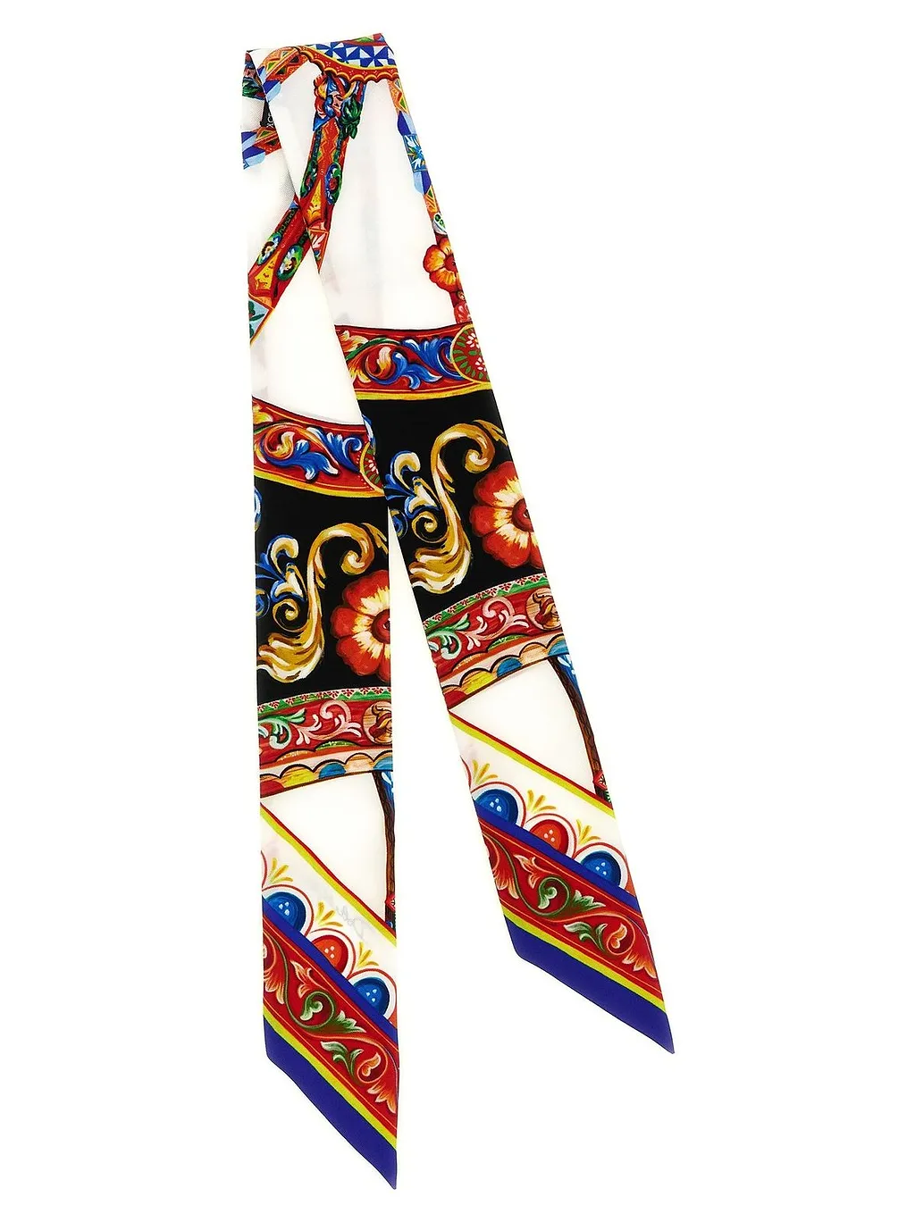 Dolce & Gabbana Carretto Print Bandeau Scarf