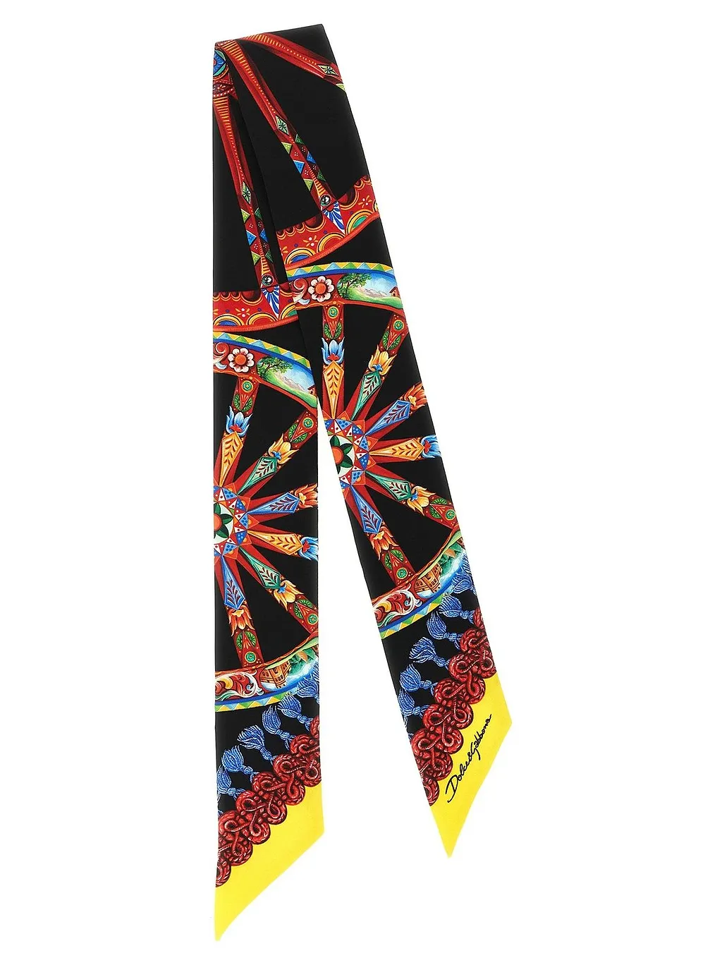 Dolce & Gabbana Carretto Print Bandeau Scarf