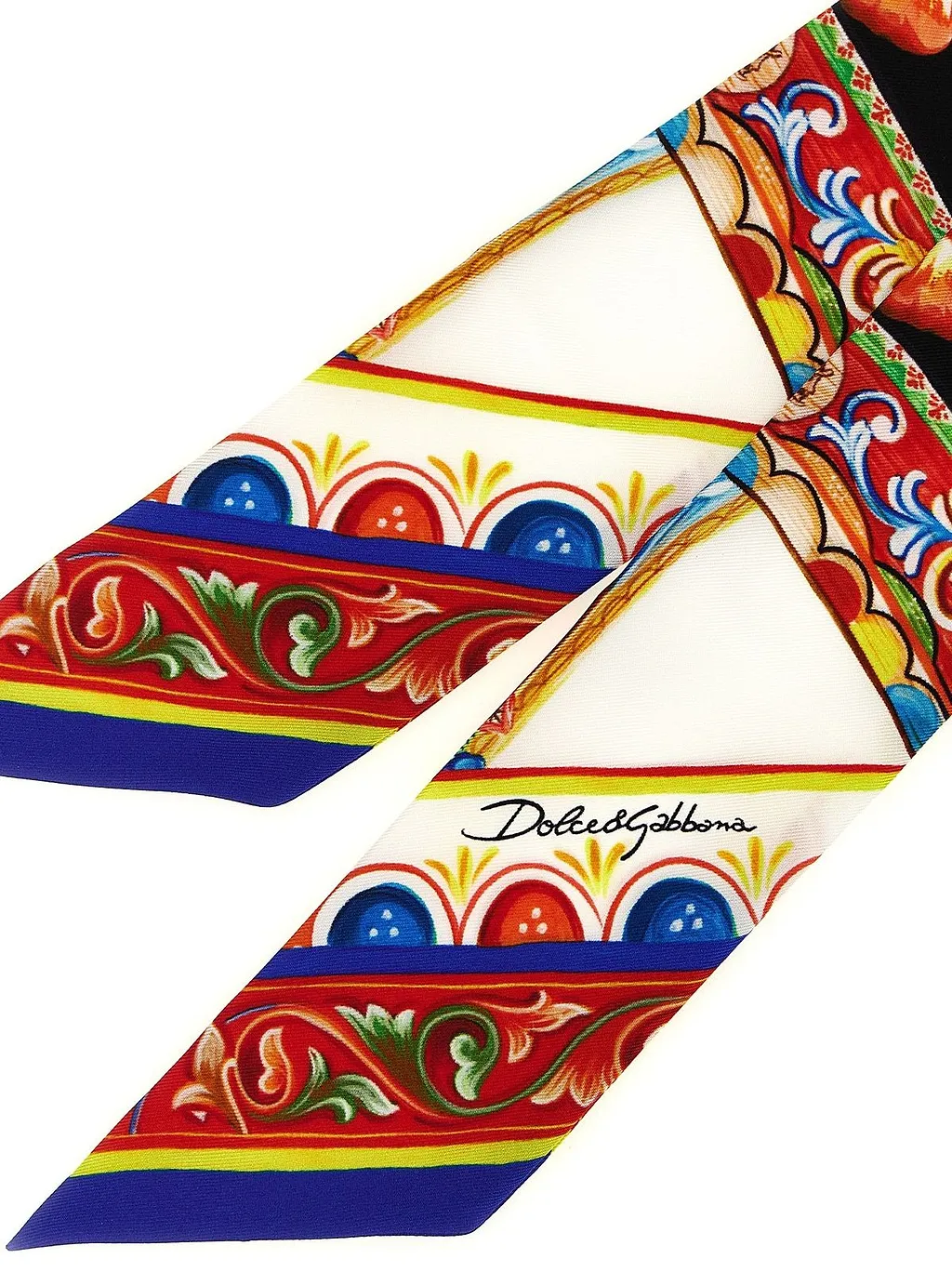 Dolce & Gabbana Carretto Print Bandeau Scarf